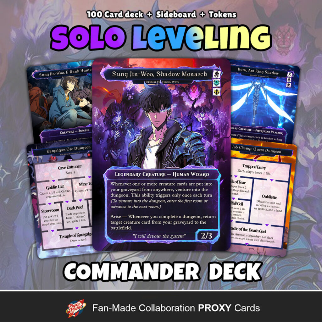 Solo Leveling Commander Deck Custom MTG EDH