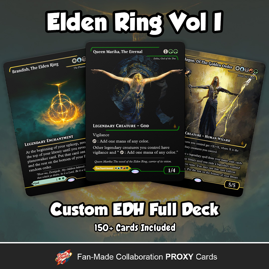 elden ring mtg cards Elden Ring MTG Proxy Commander Deck