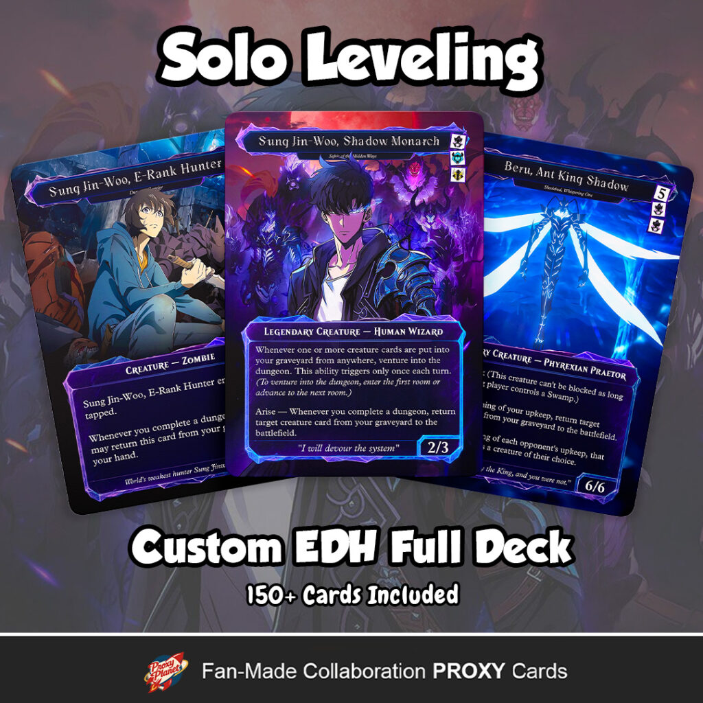 Solo Leveling Commander Deck Custom MTG EDH