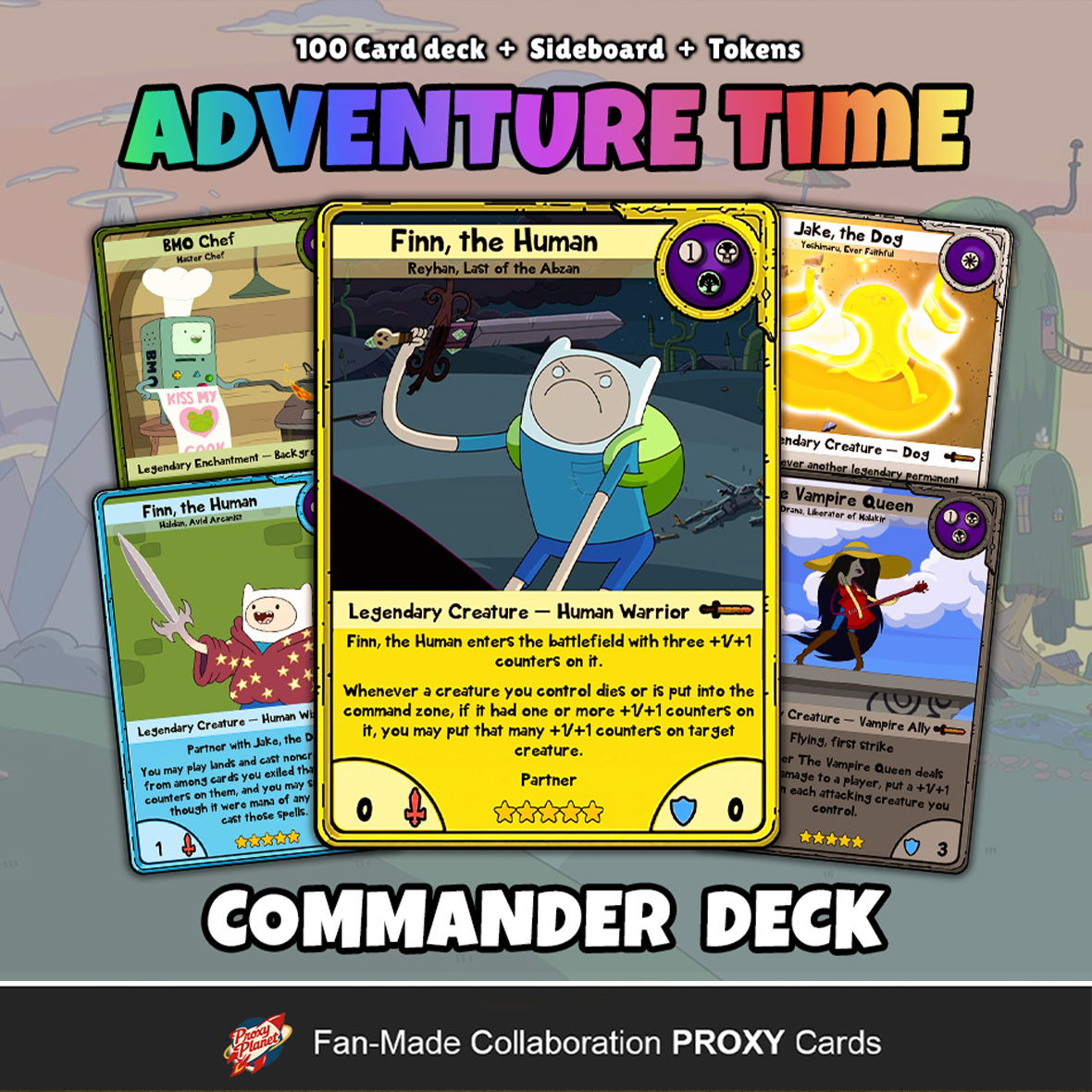 Custom EDH Deck: Adventure Time Adventure Time Commander Deck Custom MTG EDH