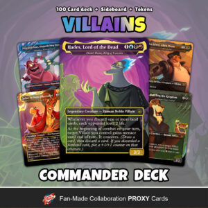 Disney Villians Commander Deck Custom MTG EDH