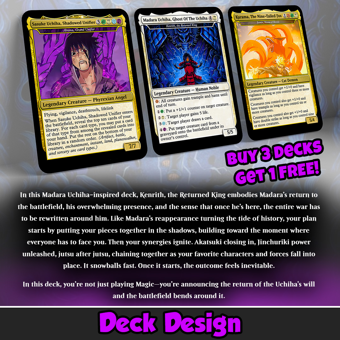 Custom EDH Deck: Madara Uchiha Custom EDH Deck: Madara Uchiha - Image 2