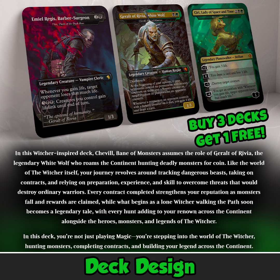 Custom EDH Deck: The Witcher Custom EDH Deck: The Witcher - Image 2