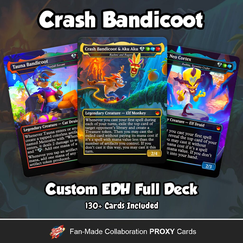 Crash Bandicoot Commander Deck Custom MTG EDH
