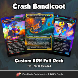 Crash Bandicoot Commander Deck Custom MTG EDH