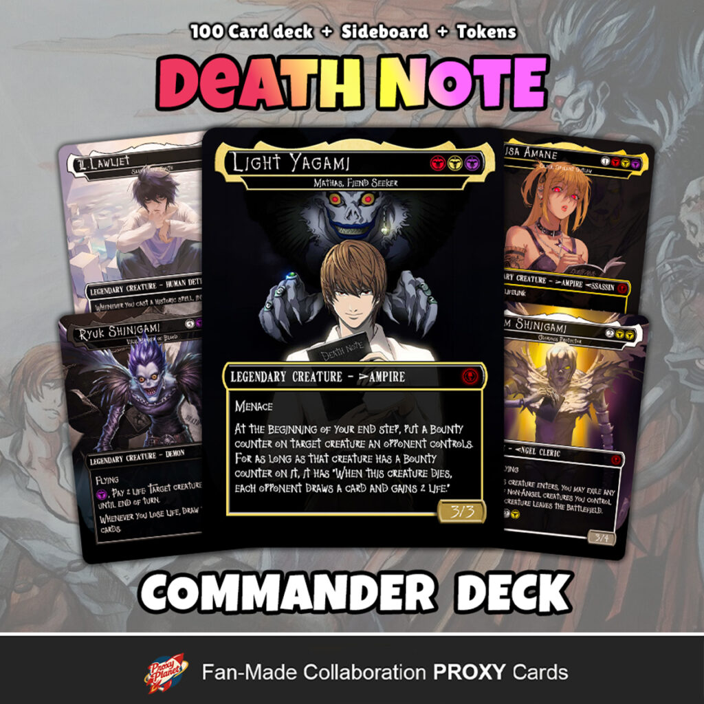 Death Note Commander Deck Custom MTG EDH