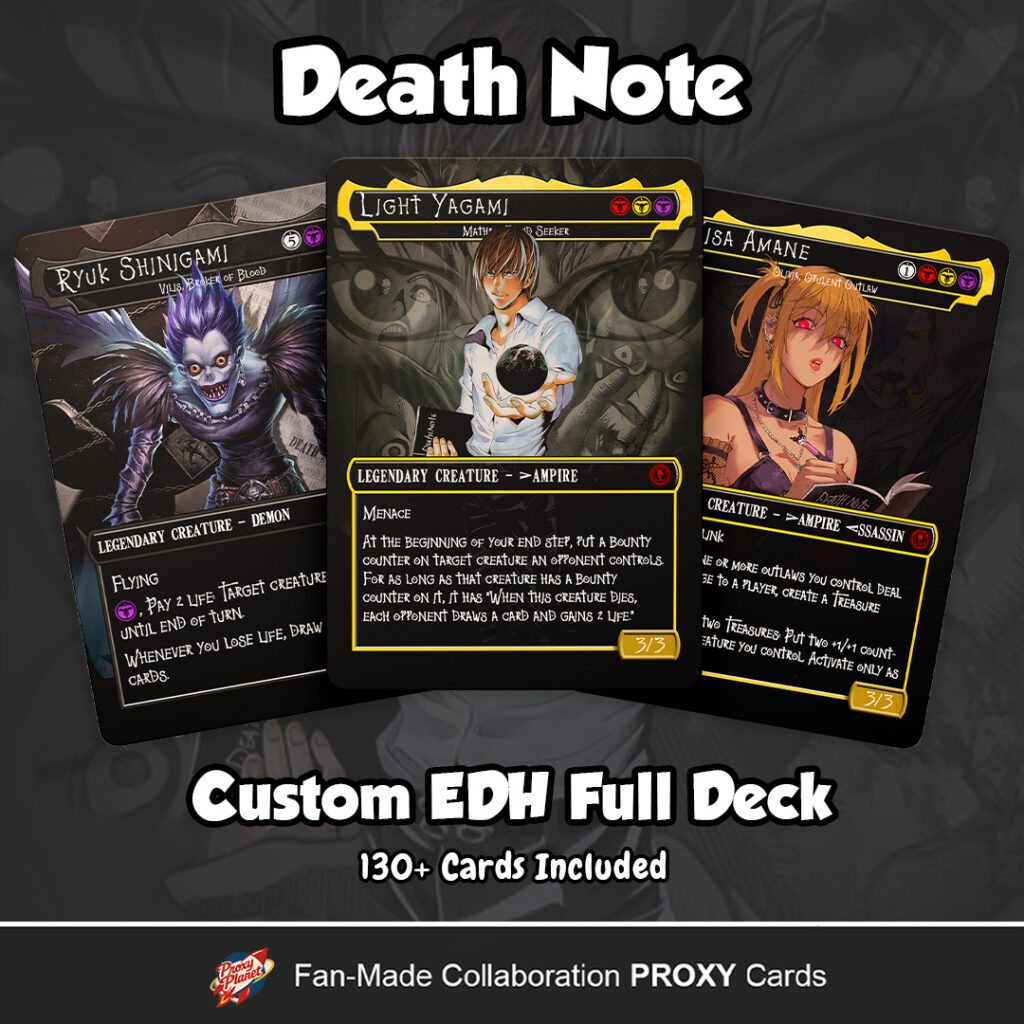Death Note Commander Deck Custom MTG EDH