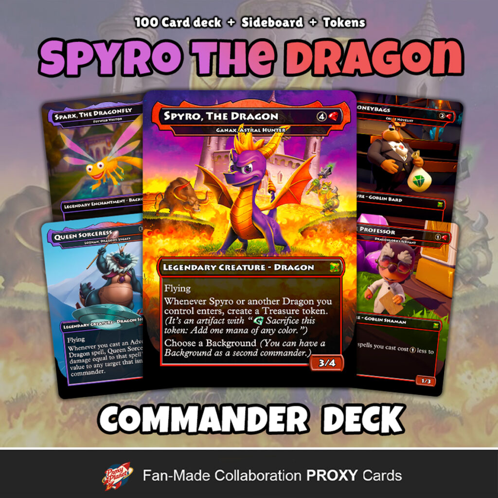 Spyro, The Dragon Commander Deck Custom MTG EDH
