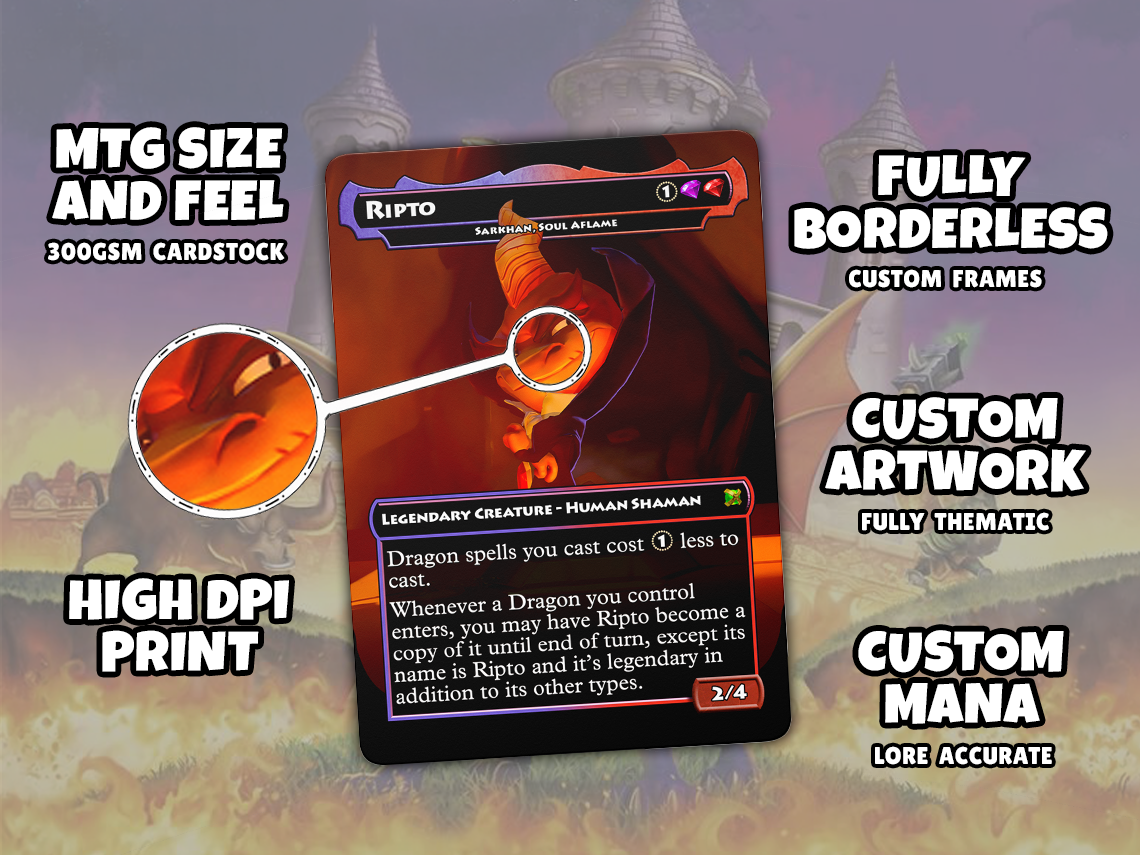 Custom EDH Deck: Spyro, The Dragon Spyro, The Dragon Commander Deck Custom MTG EDH