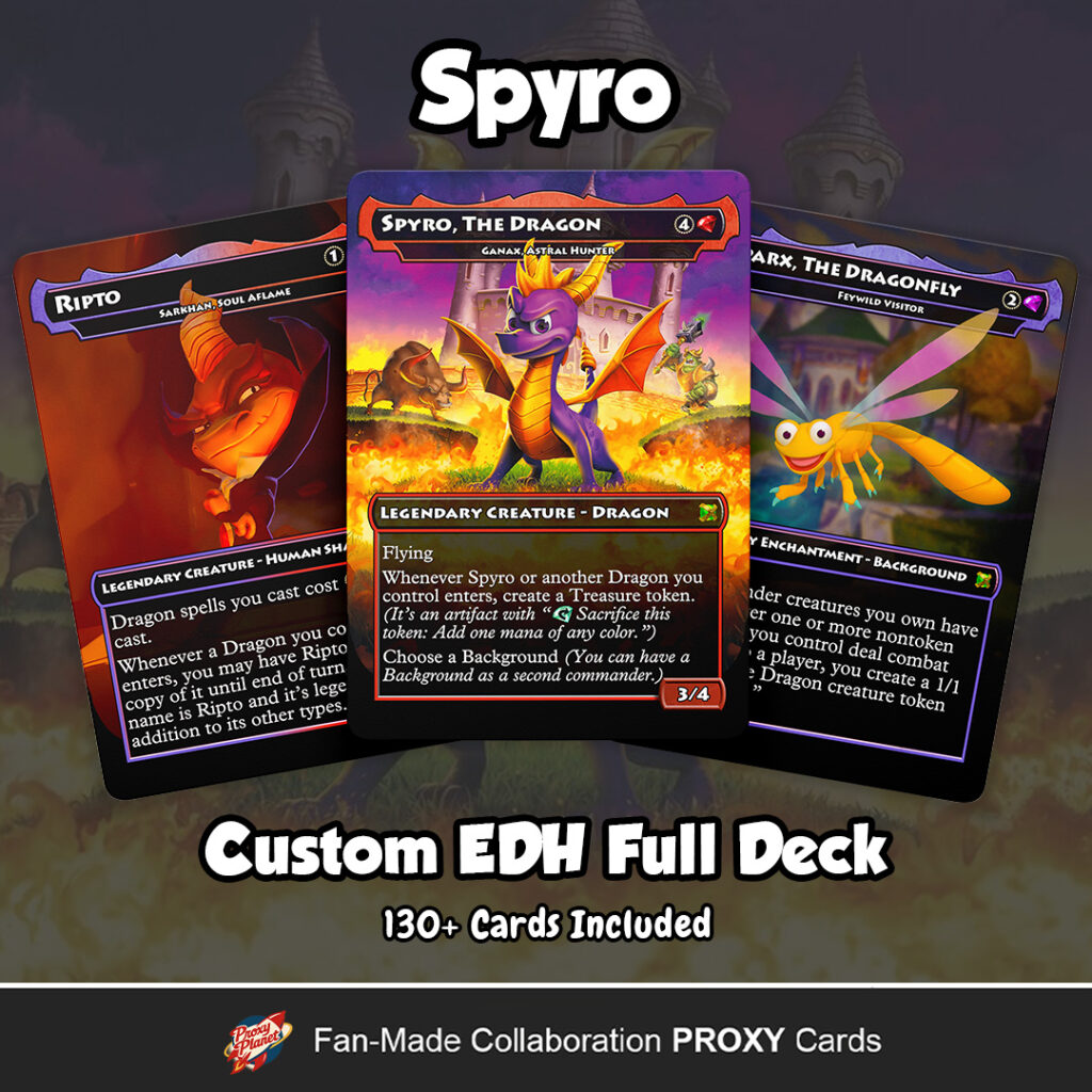 Spyro, The Dragon Commander Deck Custom MTG EDH